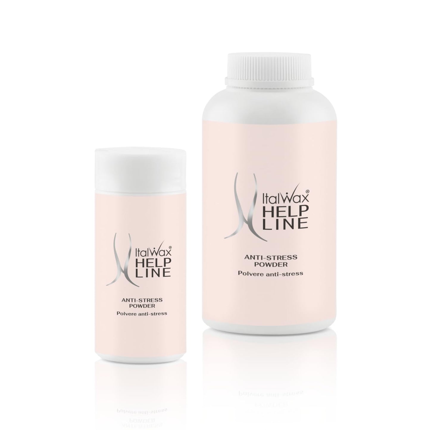 Italwax Help Line Anti-Stress Powder 3.17 oz (90g) – Calamine Soothing Formula – Reduces Redness After Waxing – Protects and Calms Sensitive Skin – for Professional and Home Use