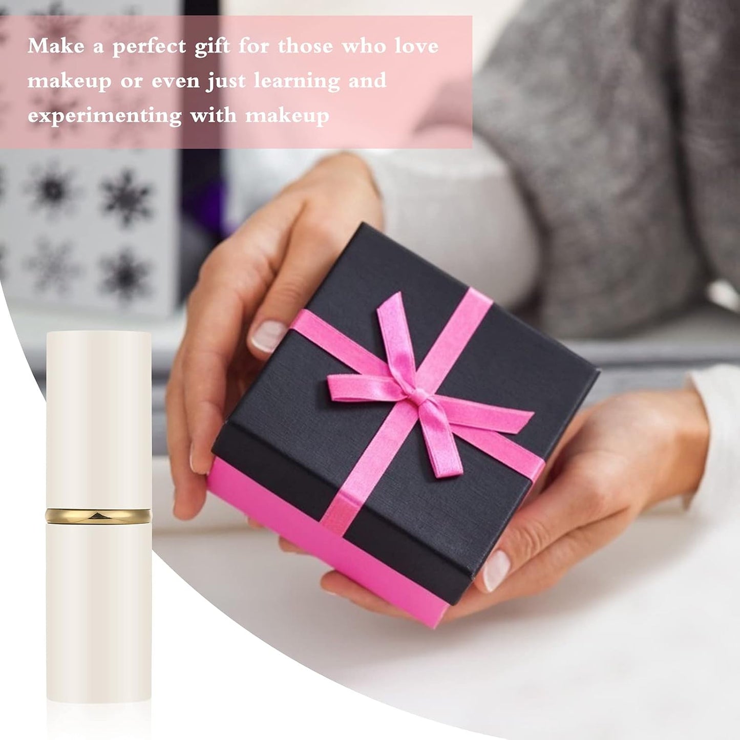 Falliny Retractable Makeup Brush, Travel Powder Brush Face Blush Brush, Portable Kabuki Makeup Brush with Cover for Blush, Sunscreen,Bronzer, Buffing, Flawless Powder Cosmetics