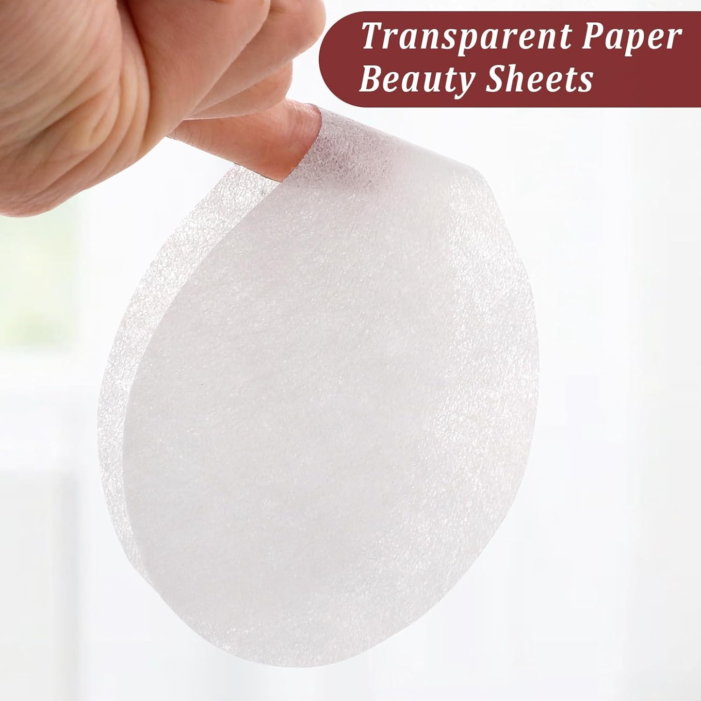 100PCS Disposable Eye Mask Paper Non Woven Eye Covers Cotton Eye Care Patches Pads Facial Skincare Spa Paper for Home Salon Beauty Tools