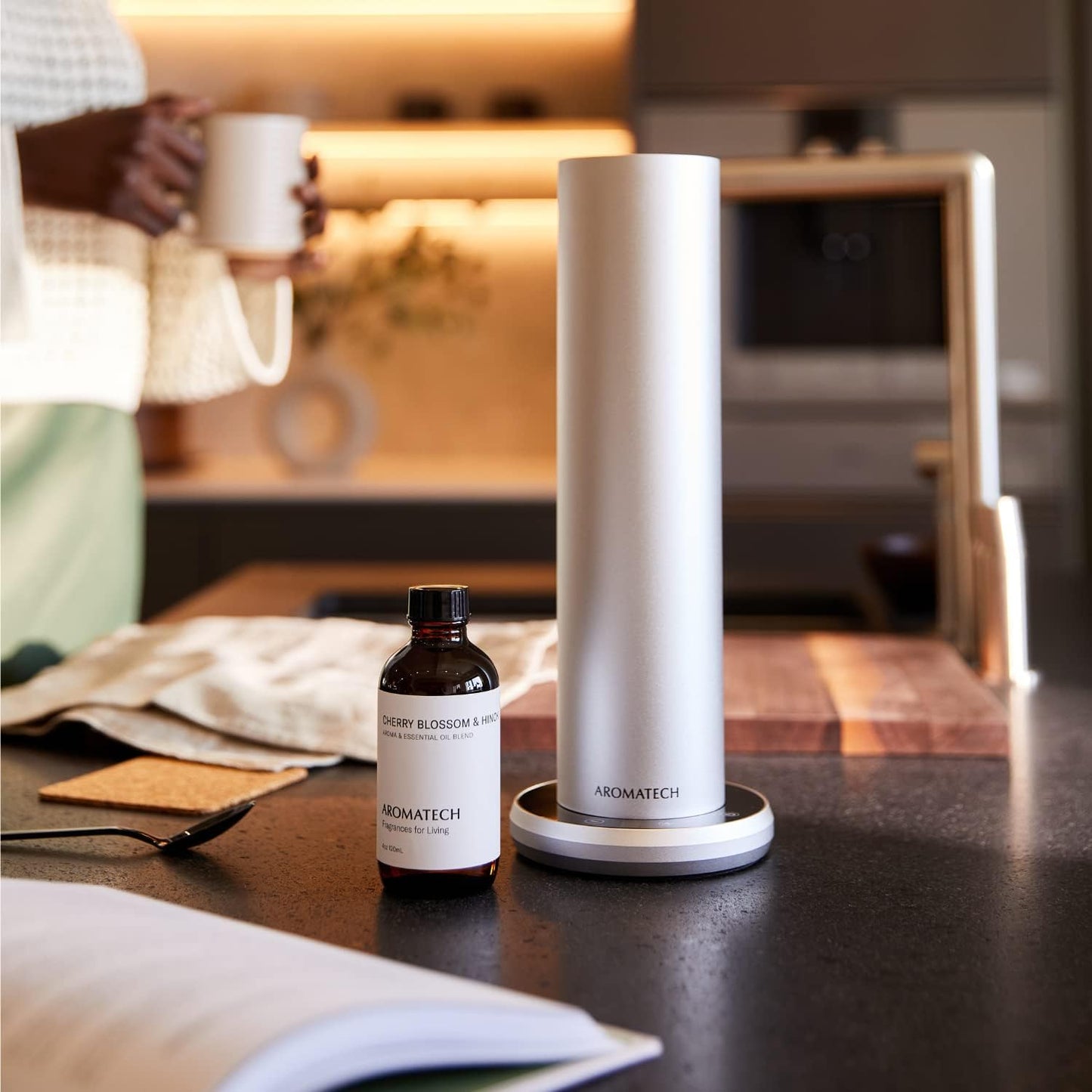 AromaTech Cherry Blossom & Hinoki Aroma Oil for Scent Diffuser - 10 Milliliter