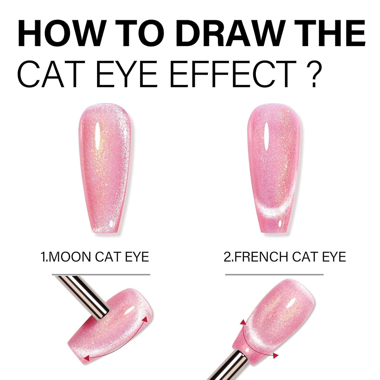 AILLSA Cat Eye Gel Nail Polish Nude Glitter Gel Polish Iridescent Holographic Gold Fall Gel Polish Gel Shimmer Sparkle Soak Off U V Gel with Magnet Stick for Nail Art Salon DIY at Home 0.27 Fl Oz GE29