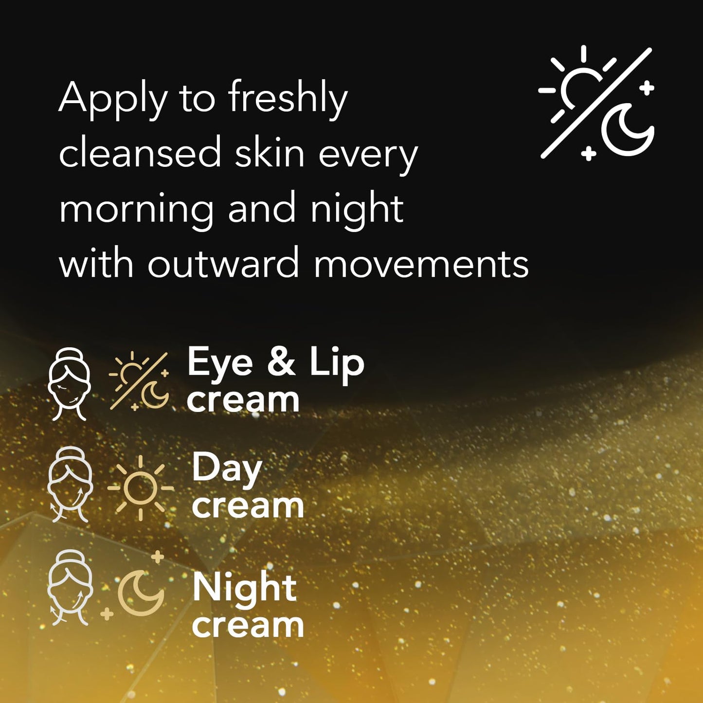 CICATRICURE Gold Lift Anti Gravitational Wrinkles Skin Care Gift Set with Day Anti-Wrinkle Cream + SPF 30 , Night Anti-Wrinkle Cream & Dual Contour Eye and Lip Wrinkle Cream, 3 Piece Set