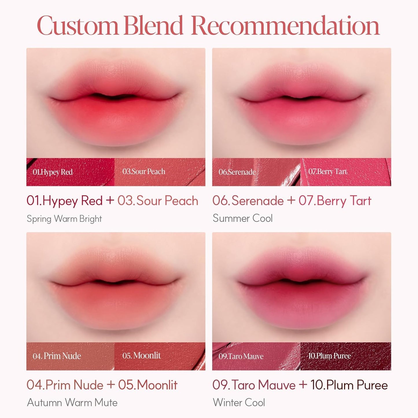 Espoir Couture Lip Tint Fitting Blur #13 Rose Crema 0.14oz | Soft and Creamy Color for Blurry Lip Look | Smudge-Proof Fixing Lip Stain | Lightweight and Comfortable Matte Finish