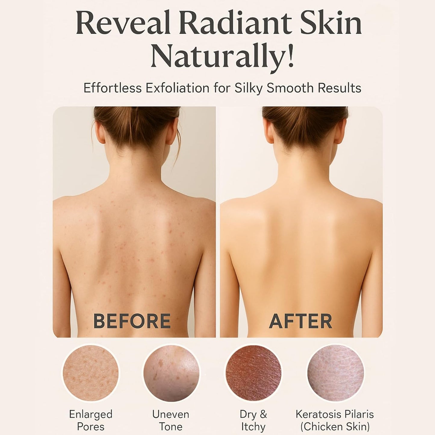 Exfoliating Glove Set (Original) โ 3 Pieces Moroccan Hammam Scrub Mitts for Face, Body & Back โ Deep Skin Cleansing & Dead Skin Removal โ Reusable Spa Exfoliator โ Assorted Colors (GREEN)