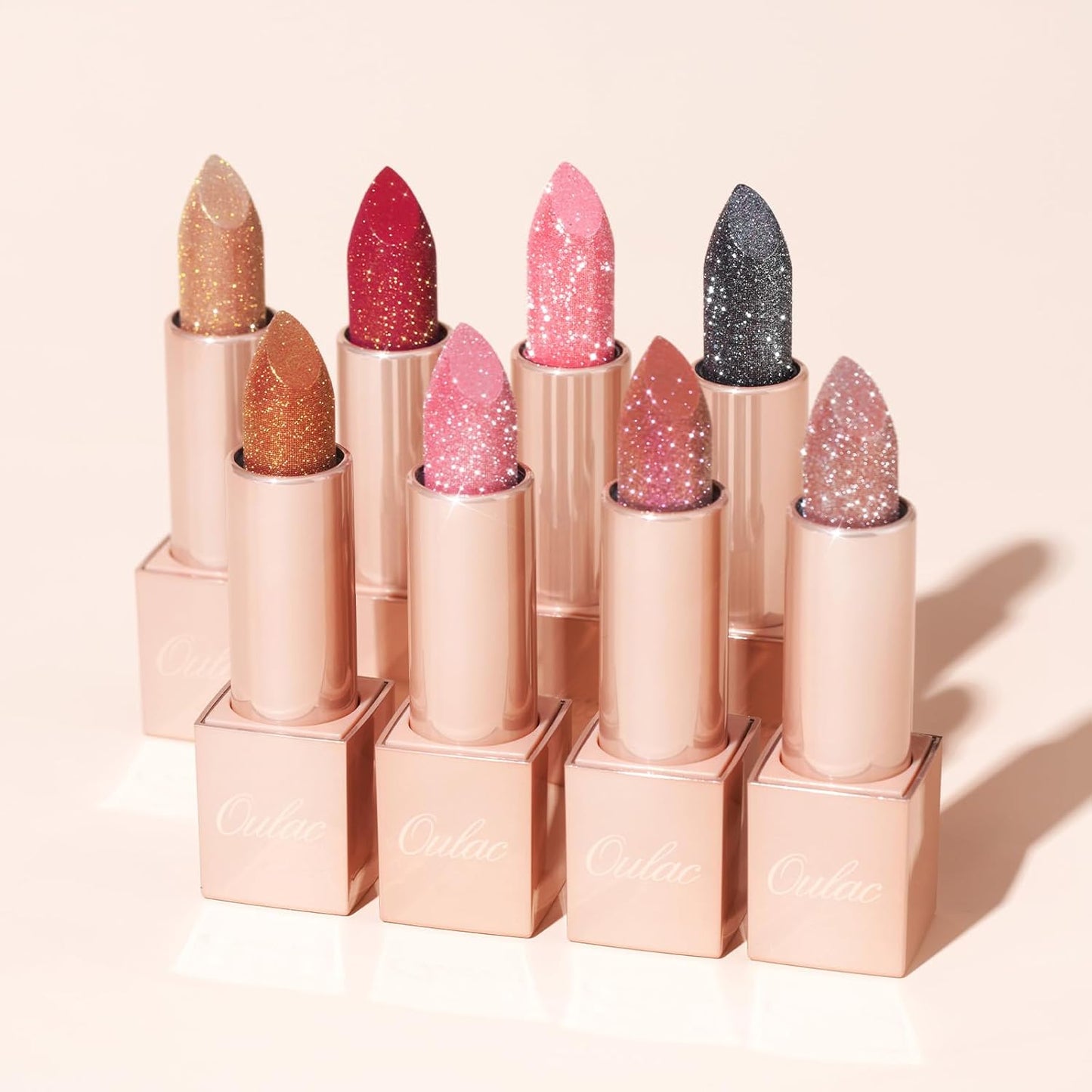 Oulac Infinity Moisture Shine Lipstick - High Shine Shimmery Finish, Super Creamy Texture, Medium to High Coverage - Gluten Free, PG14 La Vie en Rose