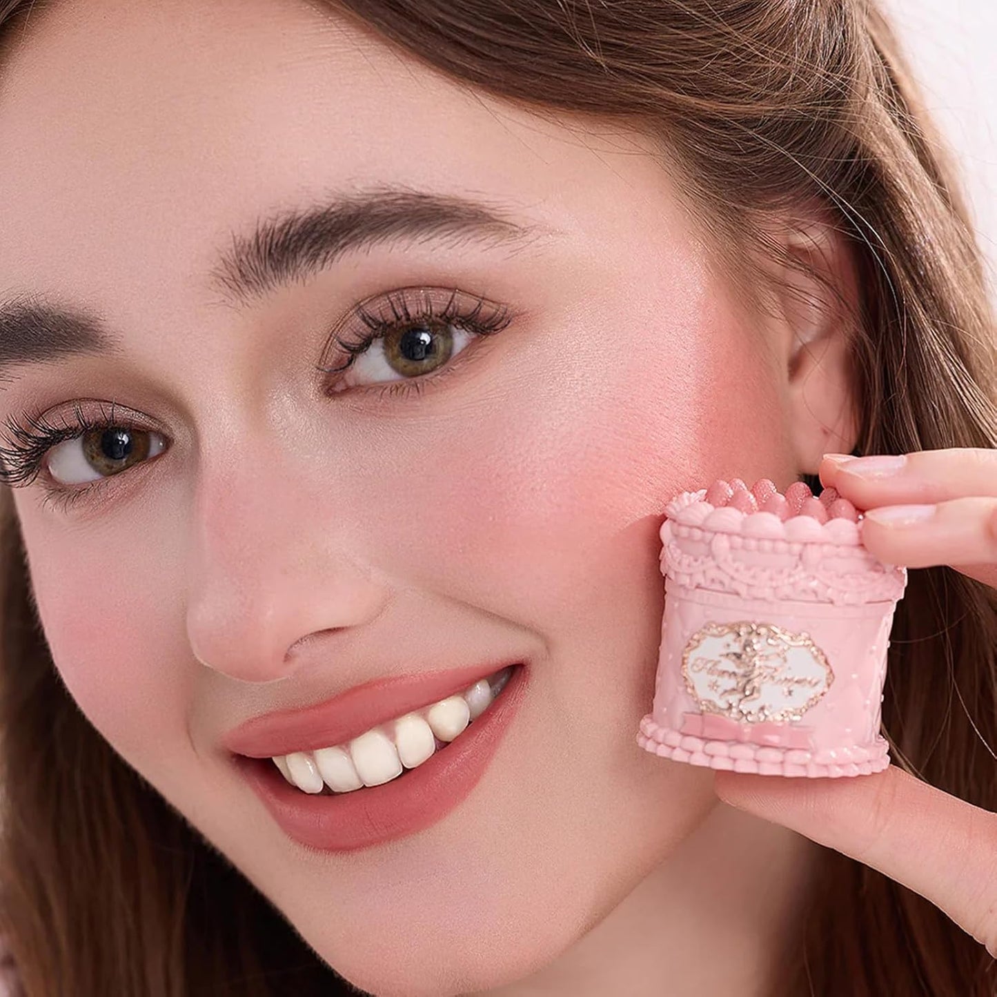 Flower Knows Strawberry Cupid Cake Lip Cream,Velvety-Smooth Matte Liquid Lipstick,Hydrating,Smudge-proof & Stain-Free Lip Stain (V04 Meredith,0.17 Fl Oz)