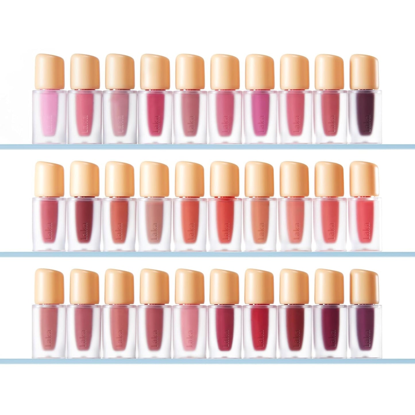 Laka Fruity Glam Lip Tint Mini, Glowing Lip Stain with Wide Color Spectrum, Hydrating & Lightweight Texture, Long-Lasting Bold Stain, Non-Sticky, Vegan, K-Beauty (#115 Envy)