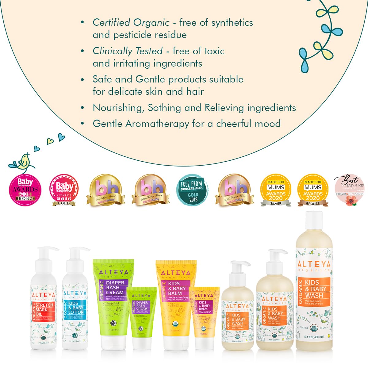 Alteya Organics Organic Pregnancy Stretch Oil 3.7 Fl Oz/110mL