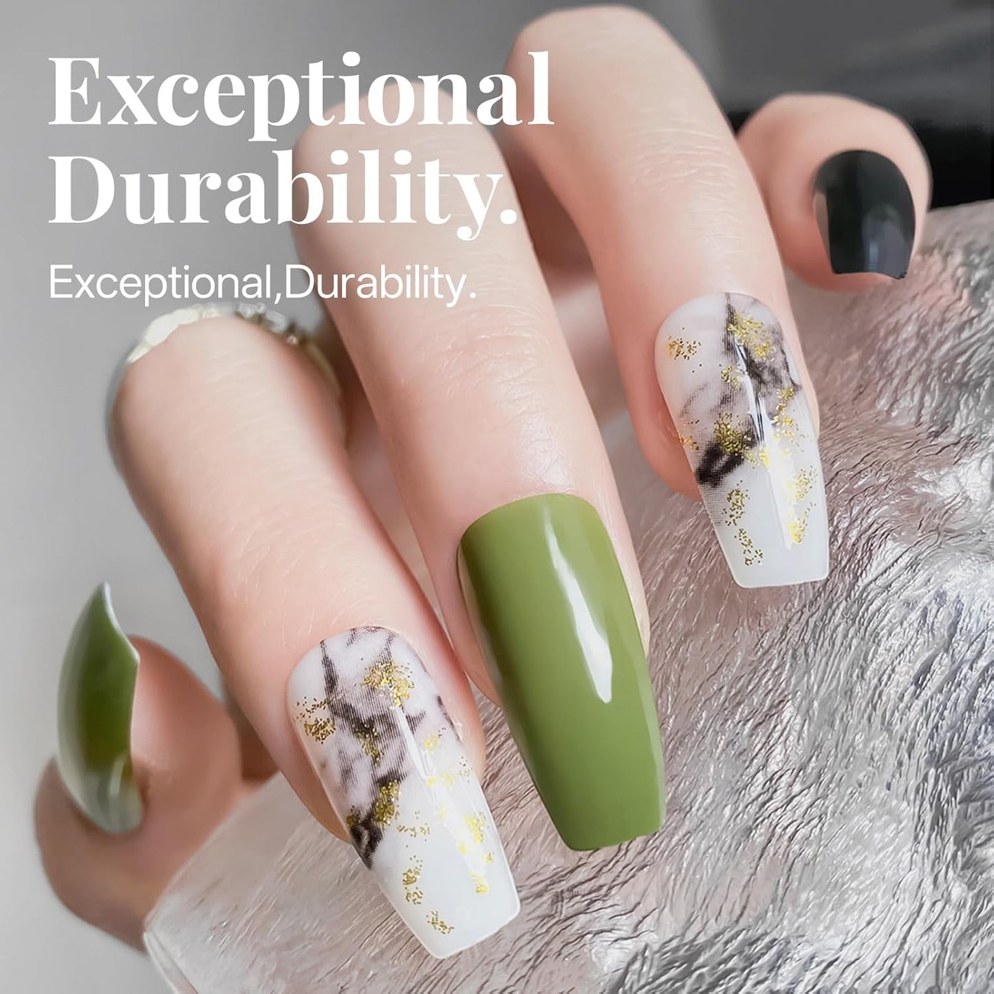 krofaue Nail Tips Lady French Style Acrylic Artificial Half Cover False Nail Tips with Box Ideal for Salons and Home DIY Manicure,10 Sizes,1000PCS (Natural and Clear)