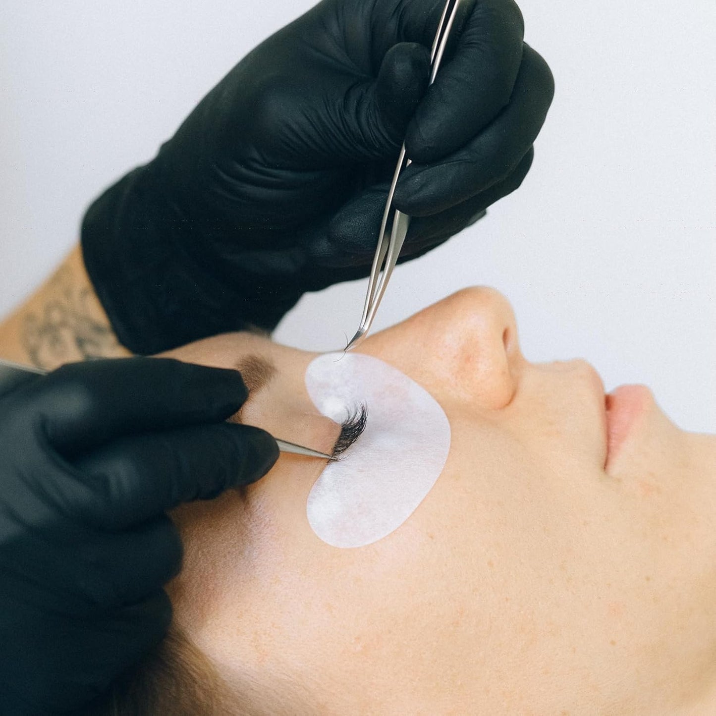 50 Pairs Under Eye Patches, Isolation Eyelash Extension Pads, Under Eye Gel Pads for Pro Salon and Individual, DIY Lashes Extension Supplies (Gold)