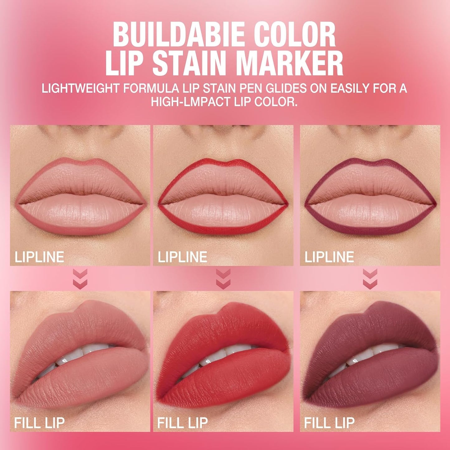 LANGMANNI 8Pcs Sculpting Matte Velvet Lip Liner Set,Smooth Creamy Texture,Waterproof And High Pigmented For Girls Daily Application Lip Makeup(1+2+3+4+5+6+7+8)