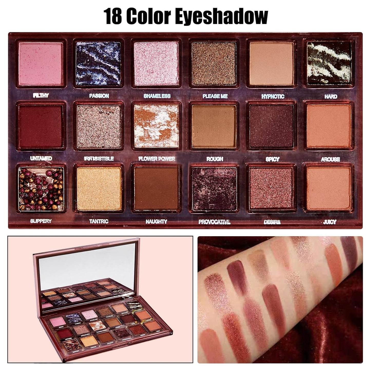 All In One Makeup Kit for Women, Travel Makeup Kit, Make Up Sets Valentine's Day Gift, Includes Eyeshadow Palette Highlighter Contour Blush Eyeliner Eyebrow Powder Mascara Cosmetic Brushes Makeup Set