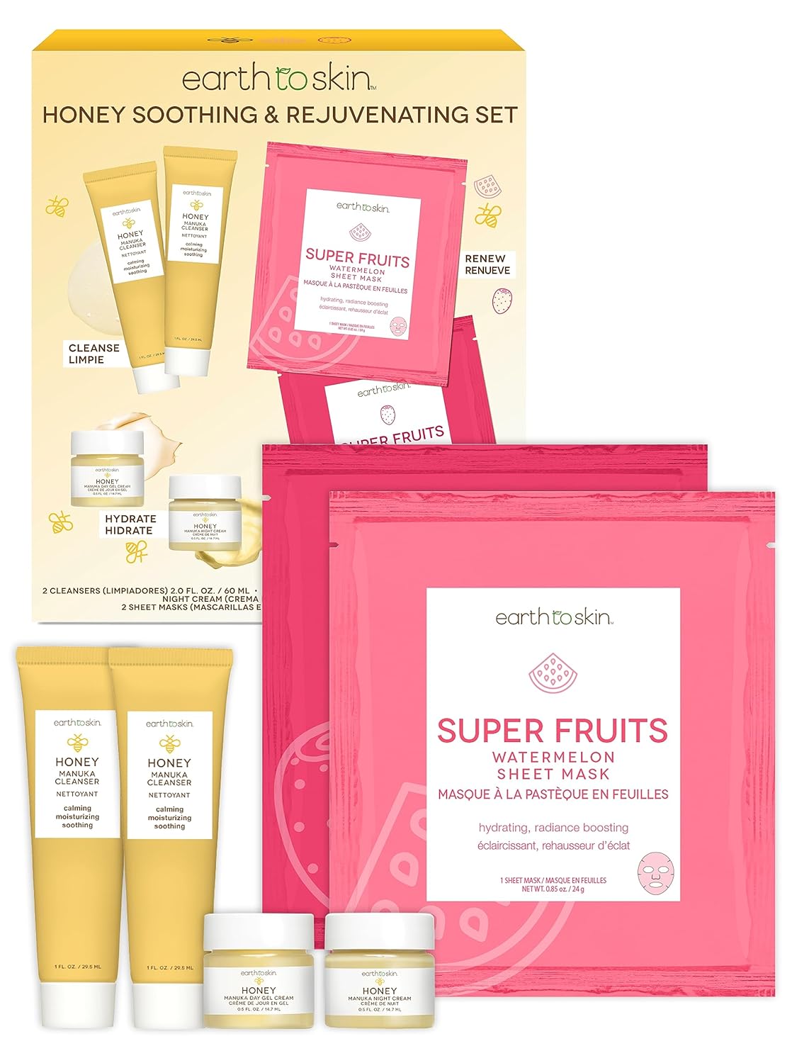Earth To Skin Honey Soothing & Rejuvenating Set