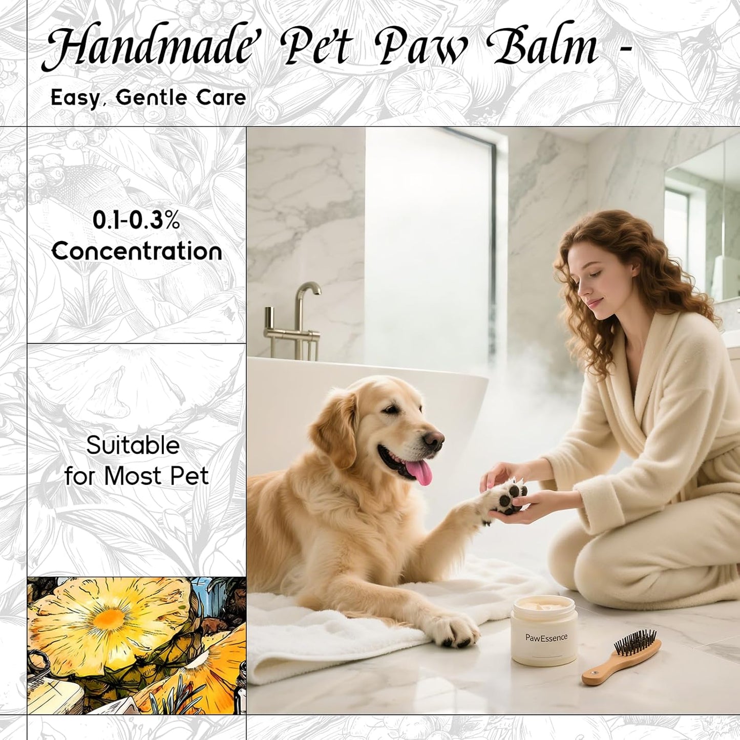 HIQILI Pineapple Fragrance Oil for Diffuser, Soaps, Bath Bombs, Candles Making, Bright Scents for Home, Car & Office - 5.07 Fl Oz