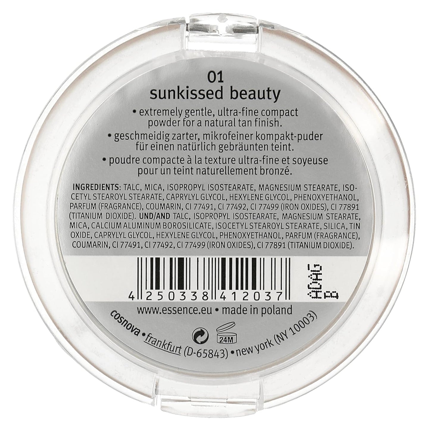 Essence Mosaic Compact Powder 01 Sunkissed Beauty 0.35oz by Essence