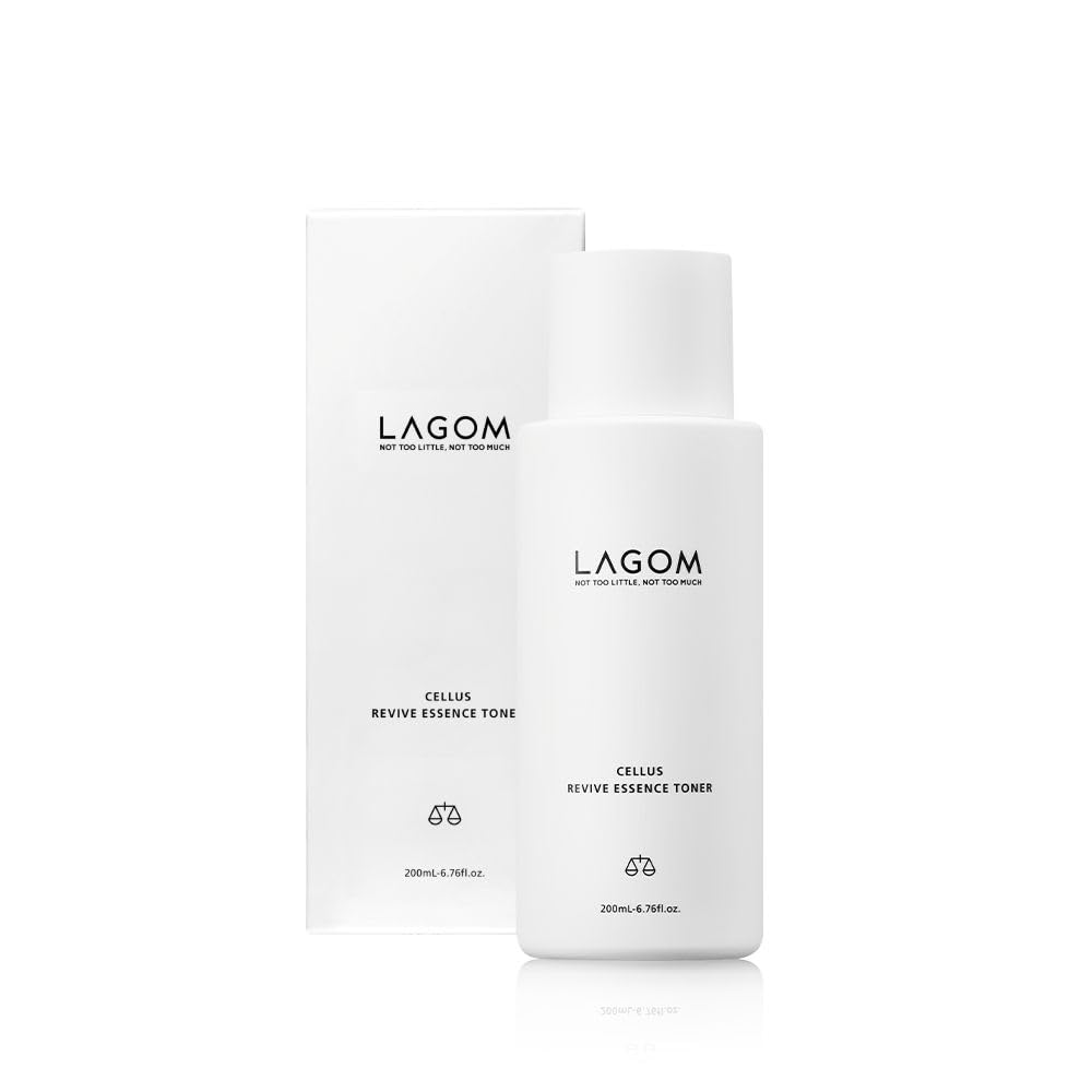 LAGOM Cellus Revive Essence Toner for Natural Replenishment with 3-Layer Hyaluronic Acid,Face Calming, Soothing, All Skin 6.76 Fl Oz