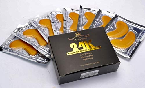 My Royalty 24K Gold Eye Mask 12 pairs collagen eye mask - anti aging, puffy eyes, tired eyes, dark circles, anti wrinkle, hylauronic acid