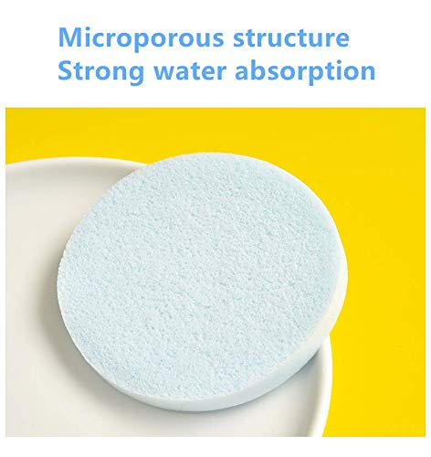 Facial Sponge Compressed 60 Counts Face Sponge Pads Exfoliating Spa Sponges for Facial Cleansing PVA Professional Face Cleanser Makeup Removal