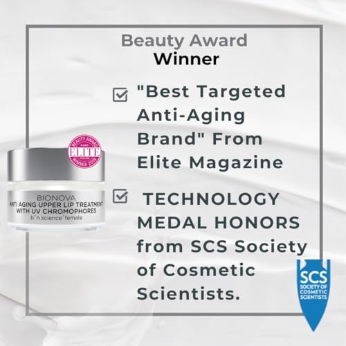 Anti-Aging Upper Lip Wrinkle Treatment - Reduce Mild to Deep Vertical Lip Lines, Wrinkles and Prevent Lipstick Bleeding (0.5 oz)