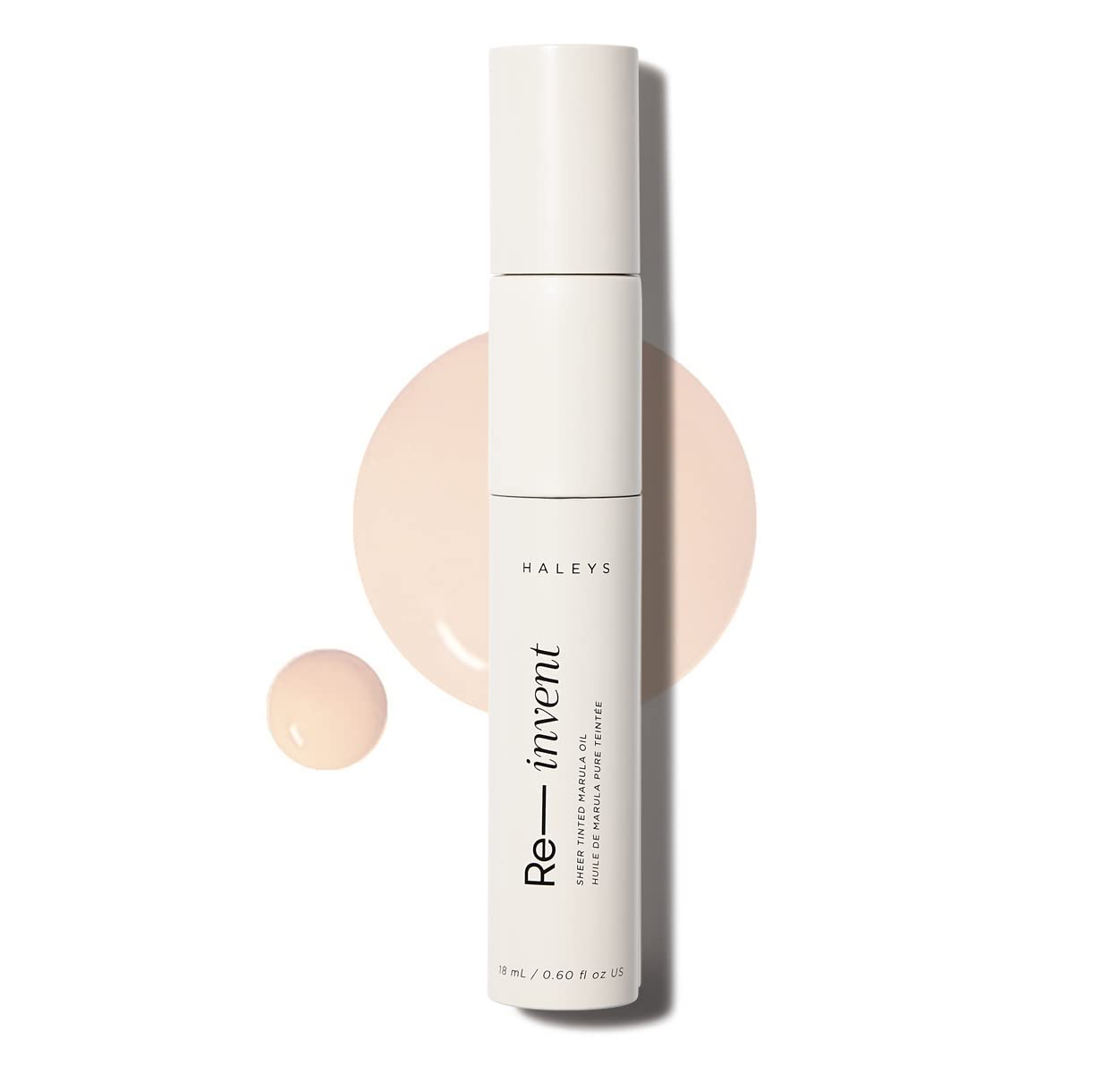 HALEYS Re-invent Sheer Tinted Marula Oil (Fair Cool), Skin Tint, Tinted BB Moisturizer, Tinted Foundation, Face Oil, Hydrate Skin, Flexible Shades, Low to Med Coverage, For All Skin Types