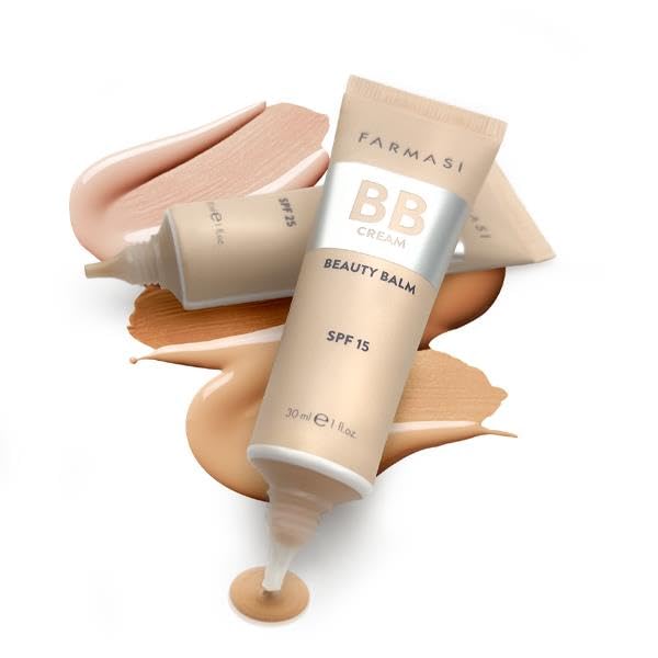 FARMASi Make Up BB Cream Beauty Balm, Full-Coverage Foundation, Concealer, Moisturizer BB Cream for All Skin Types, 1 fl. oz. / 30 ml (Light)