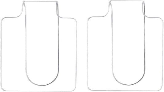 Pack of 2PCS Professional Hand-held Makeup Mixing Palette Acrylic Clear Nail Art Manicure Palette Plate Tray for DIY Art Design Paint and Cosmetics