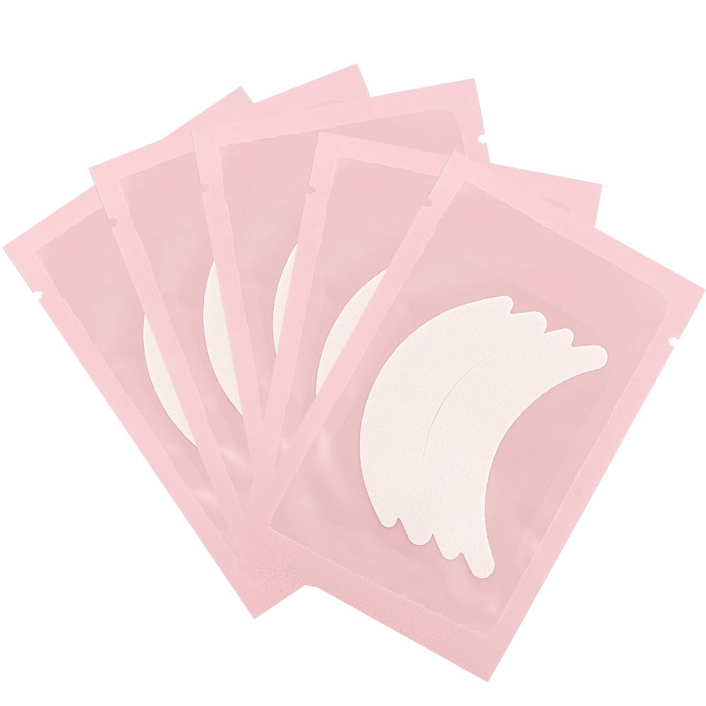 50 Pair Butterfly Under Eye Gel Pads Hydrogel Eye Patches For Eyelash Extension, Lint Free Under Hydrogel Eye Mask Pads Lash Extension Supplies(Pink