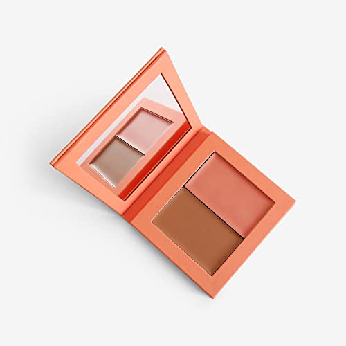 Makeup Cream Blush + Bronzer Refillable Palette - 8g - 0.282 Oz. - Long Lasting, Easy to Use, for a Radiant, Natural, Luminous Skin