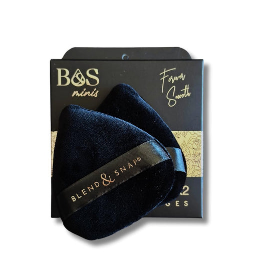 Blend & Snap Mini Makeup Sponge (2 pack) – Small Beauty Blender for Concealer, Contour & Under Eyes | Use Dry | Soft, Reusable, Travel-Friendly Precision Blender