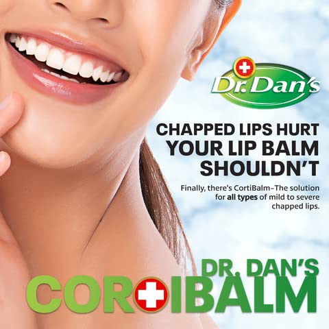 Dr. Dan's Cortibalm-5 pack- for Dry Cracked Lips Healing Lip Balm for Severely Chapped Lips - Designed for Men, Women and Children