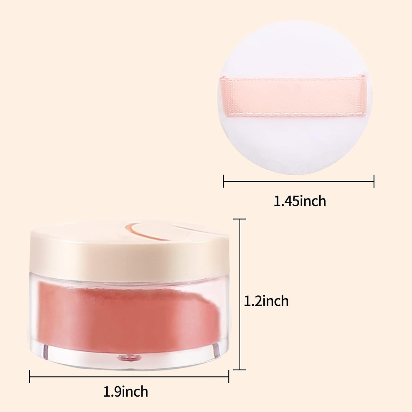 Boobeen Matte Blush Powder Makeup Loose Powder Face Blushes Single Color Blush Rouge Powder Natural Pink Blush for cheeks, Easily Blends, Smoothly with Satin Matte Look