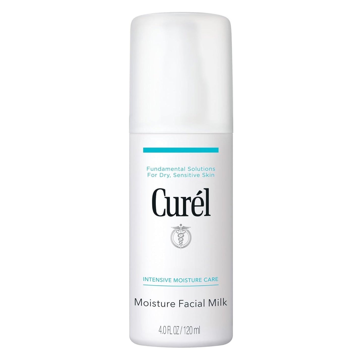 Curel Japanese Skin Care Moisture Facial Milk Moisturizer, Daily Face Lotion for Dry Sensitive Skin, pH Balanced, Unscented Advanced Ceramide Care Face Cream without Drying Alcohols, 4 oz