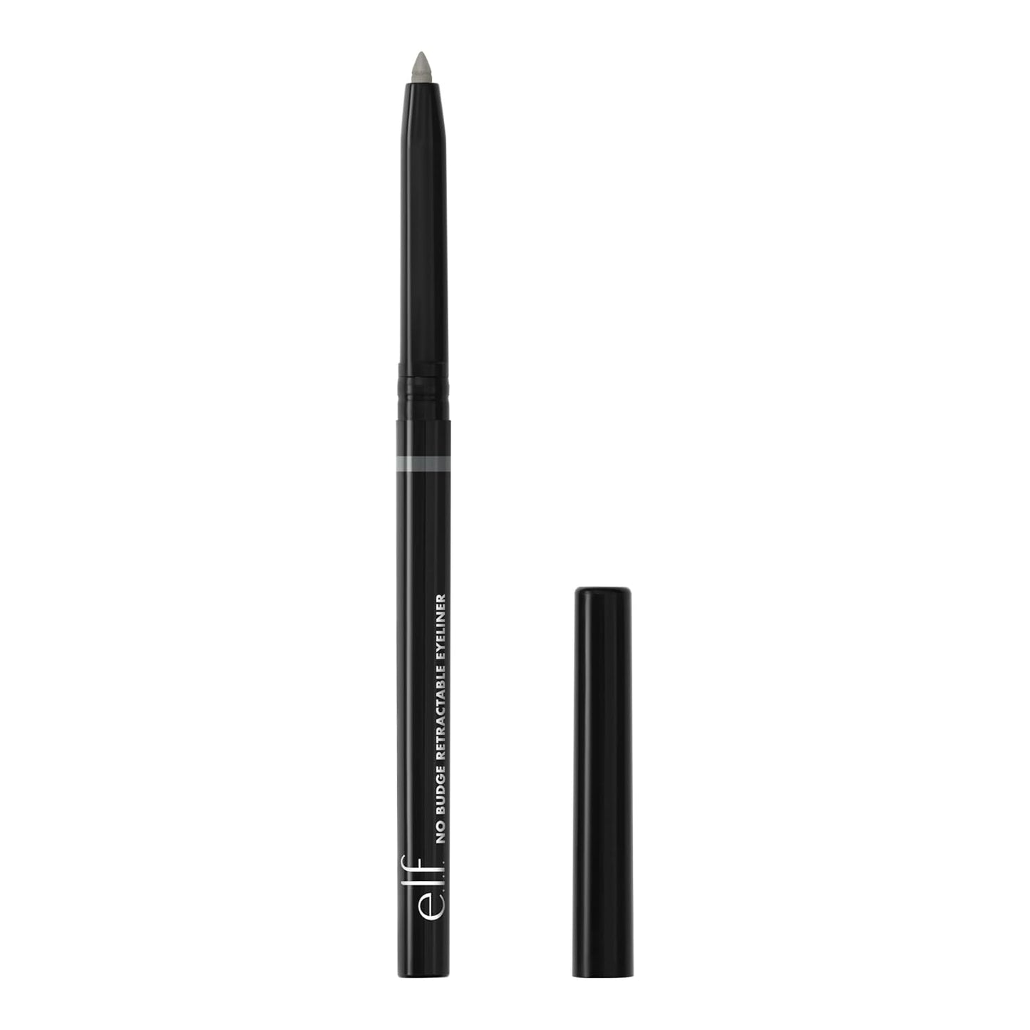 e.l.f. No Budge Retractable Eyeliner, Creamy, Ultra-Pigmented & Waterproof, Creates Bold & Defined Lines, Vegan & Cruelty-Free, Grey