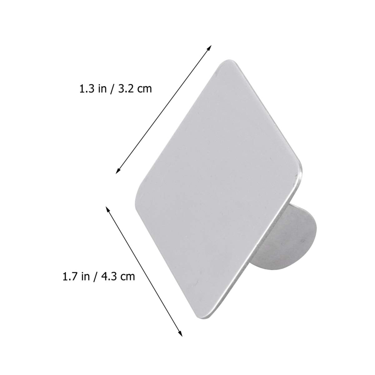 Minkissy Makeup Plate, Mini Nail Art Cosmetic Ring Palette Stainless Steel Foundation Mixing Palette with Spatula Tool