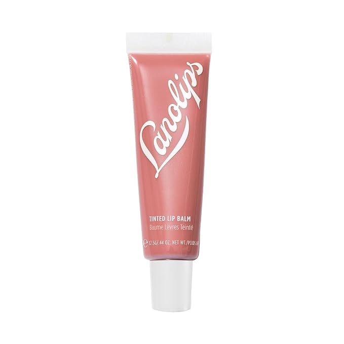 Lanolips Tinted Balm, Perfect Nude - Moisturizing Lip Tint with Lanolin and Gloss for Shiny, Hydrated Lips - Hydrating Lip Balm for Dry Lips (12.5g / 0.44oz)