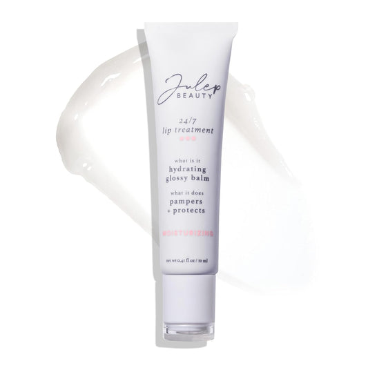 Julep 24/7 Lip Treatment – Hydrating & Glossy Lip Balm and Lip Sleeping Mask with Shea Butter – Moisturize, Protect & Soothe – Vegan & Cruelty-Free - Clear