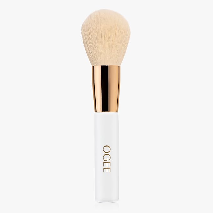 Ogee Powder Brush - Professional Quality Makeup Brush - Ultra-Soft Powder Setting Brush with Vegan Fibers for Flawless Application