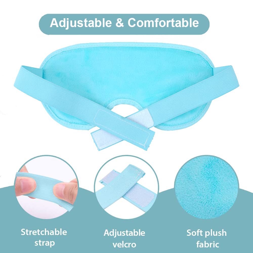 NEWGO Cooling Eye Mask Eye Ice Pack Cold Eye Mask for Puffy Eyes, Post Eye Surgery, Tired Eyes, Reusable Gel Eye Mask for Dark Circles, Migraines, Stress Relief, Itchy Eyes - Blue