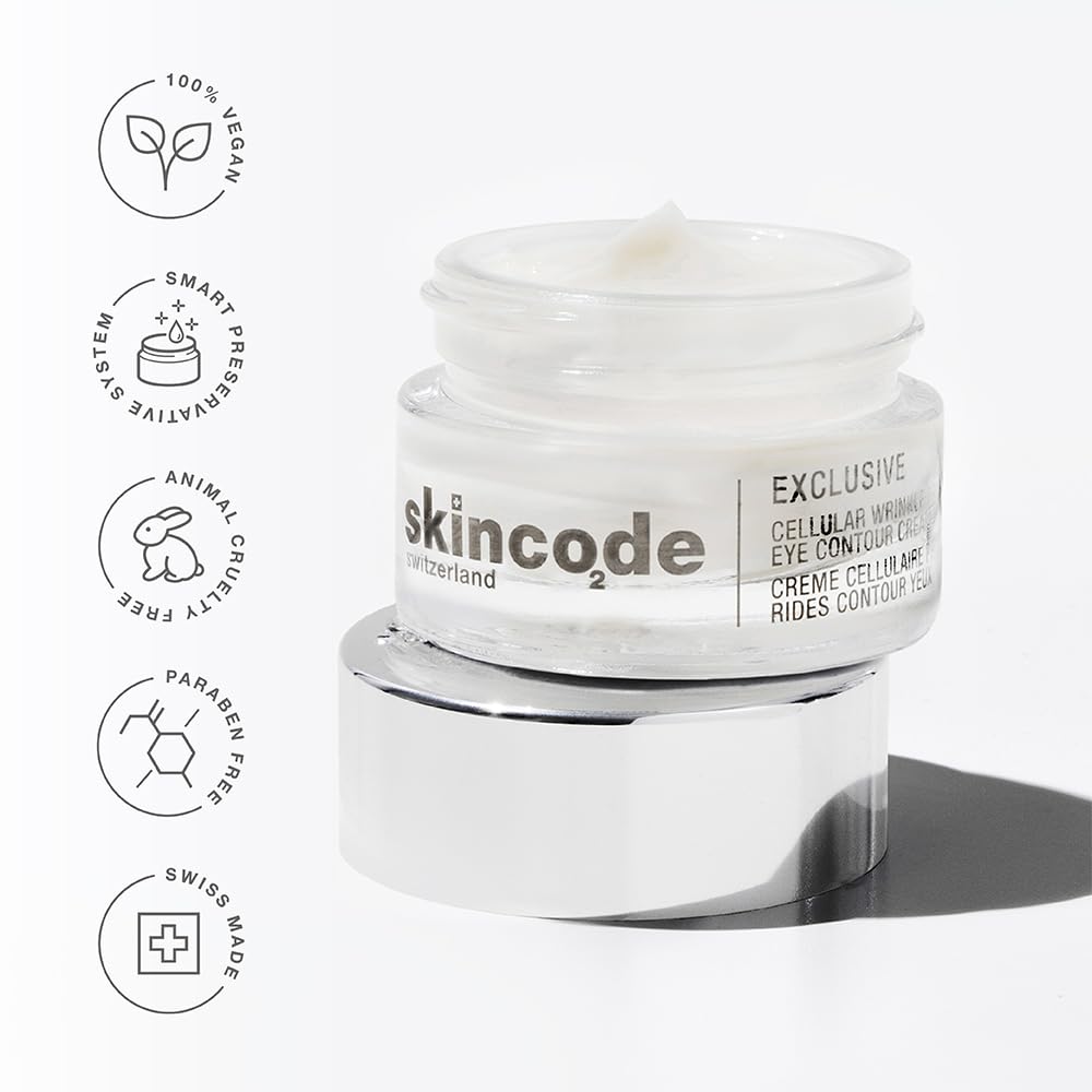 Exclusive Cellular Wrinkle Prohibiting Eye Contour cream - Anti-Aging Eye Cream - Ceramide Boost, Dark Circle Reducer & Puffiness Relief for Youthful Radiance (0.5 Oz / 15 mL)