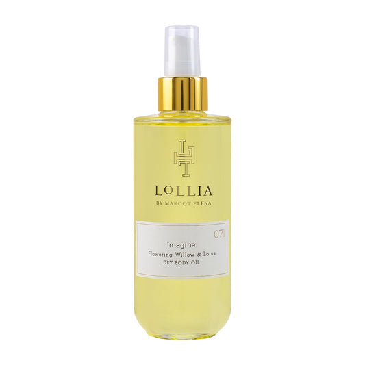 LOLLIA Dream Dry Body Oil, 6.8 Fl. Oz. – White Tea & Honeysuckle – Women’s, Scented, Moisturizing, Dry Body Oil for Women, For All Skin Types