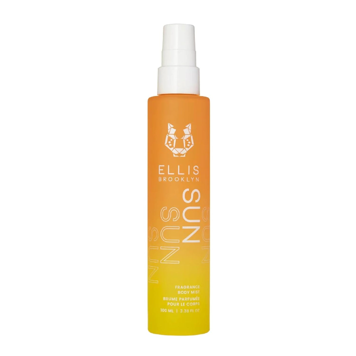 Ellis Brooklyn SUN Hair And Body Fragrance Mist - Rich Floral Perfume with Italian Mandarin, Orange Flower Water, & Cedarwood, Vegan Perfume Mist, Made In The USA, 100ml 3.38 Fl Oz