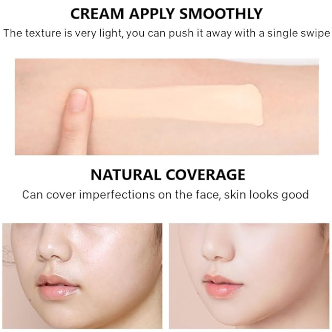 Foundation Full Coverage Liquid Foundation Cream - Lightweight Concealer - Suitable for All Skin Types (cheese 03)