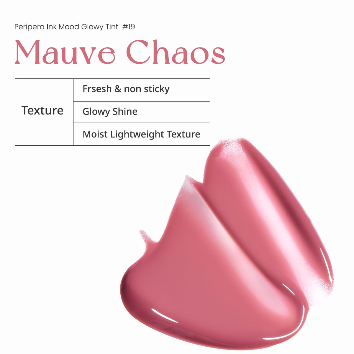 Peripera Ink Mood Glowy Tint (019 MAUVE CHAOS)