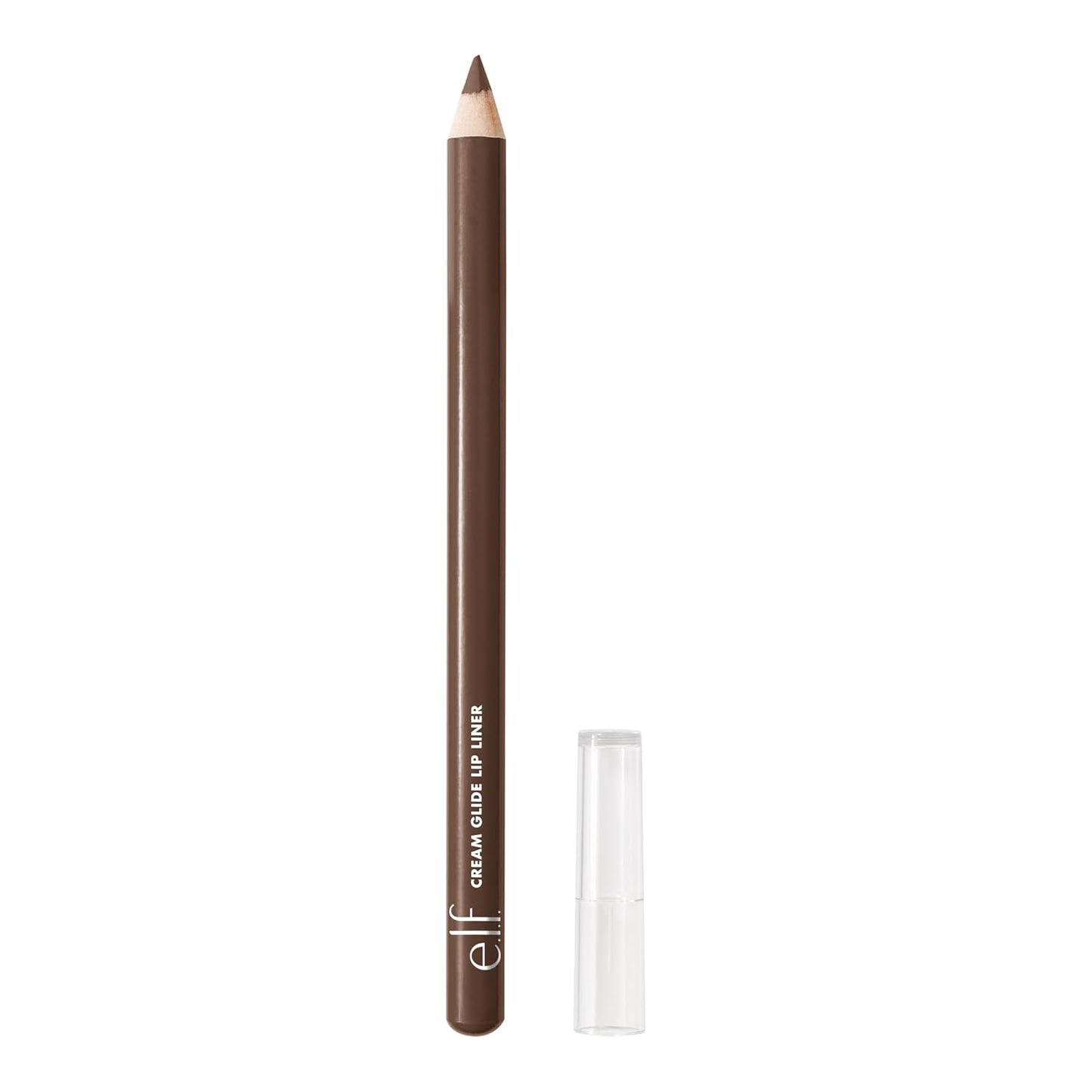 e.l.f. Cream Glide Lip Liner, Highly-Pigmented Pencil For Shaping & Sculpting Lips, Semi-Matte Finish, Vegan & Cruelty-Free, Dark Cocoa