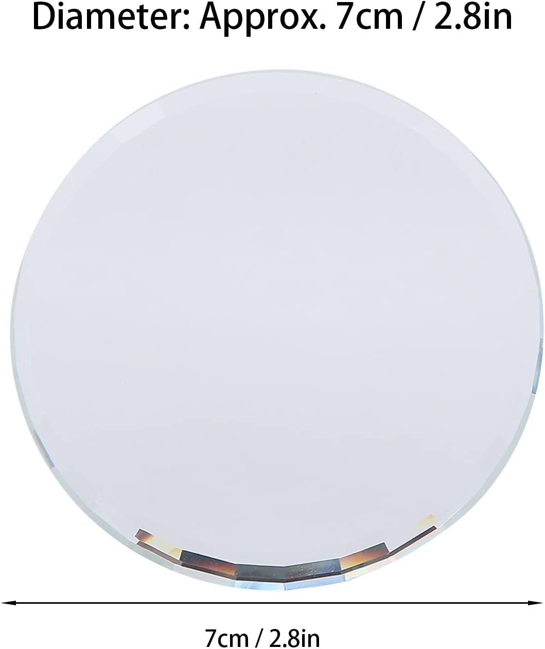 Nail Art Palette, DIY Nail Art Palette Nail Color Mixing Palette Nail Art Manicure Display Drawing Tool Nail Art Plate False Nail Mirror Glass Display Board for Manicure Makeup Paint Art(white)