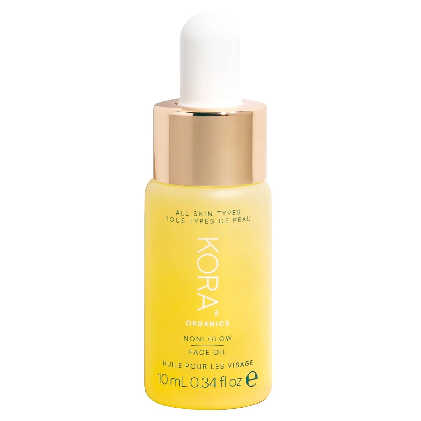KORA Organics Noni Glow Hydrating Face Oil with Rosehip, Gua Sha Oil, Certified Organic, Cruelty Free, 0.34 fl oz - Face Care Beauty Products for Women