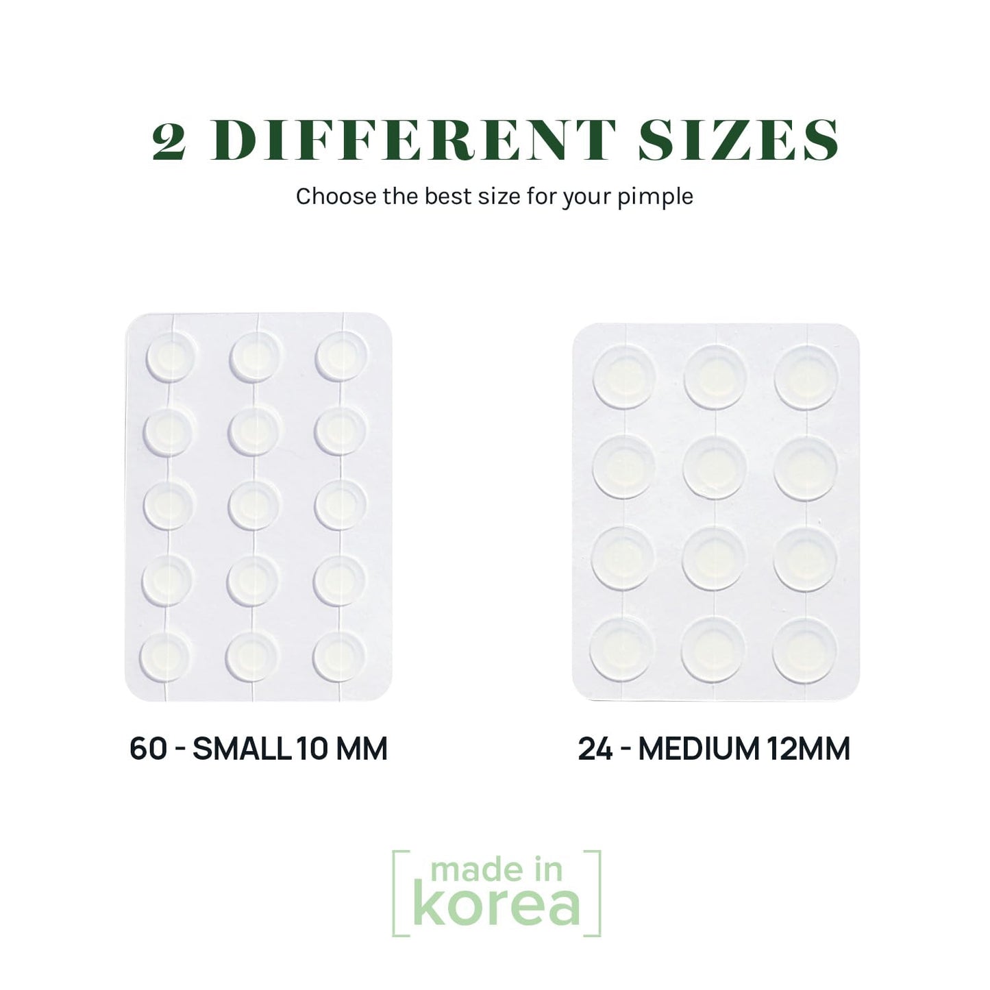 AOA Studio Absorbing Cover Healing Invisible Acne Patch Blemish Spot, Treatment, Facial Acne Patch Vegan, Cruelty Free, Hydrocolloid, Two Sizes 10mm 12mm (Total 84 Counts)