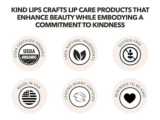 Kind Lips Lip Balm - Nourishing & Moisturizing Lip Care for Dry, Chapped Lips | Infused with Shea Butter & Beeswax | Variety Pack | 0.15 Oz (Pack of 3)