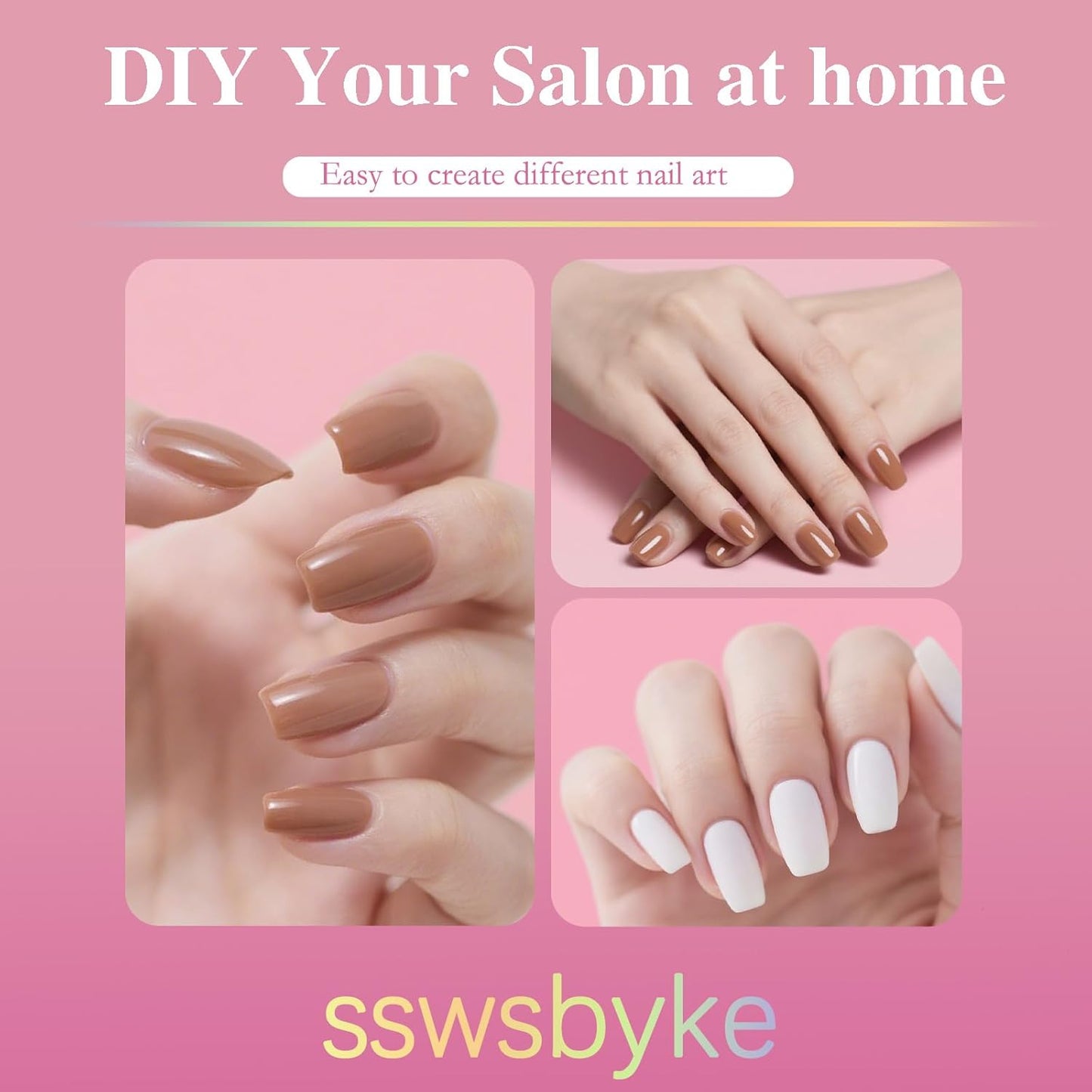 Extra Short Coffin Nail Tips, SSWSBYKE 300pcs 15 Sizes Gel Acrylic Nail Tips for Full Cover Pre-Shaped Fake Nails Tips Half Matte Press On Nails for Extension Home DIY Salon