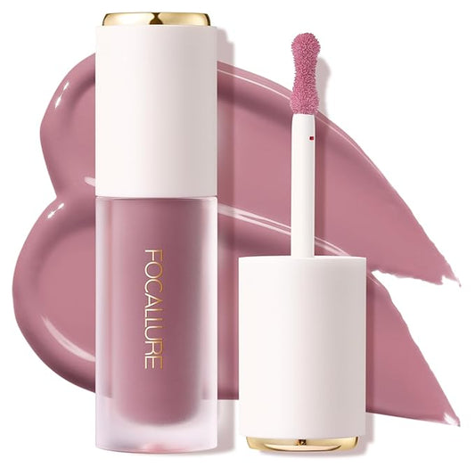 FOCALLURE Silky Cream Liquid Blush,Leaving a Matte Dewy Makeup Look,Easy to Apply and Create a Natural Flush,Long Lasting and Lightweight Cheek Blush Face Makeup,LOYALTIES LIE